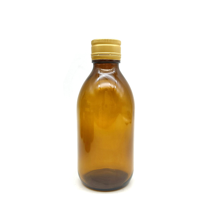 Oral liquid syrup bottle pharmaceutical amber glass bottle 250ml amber bottle