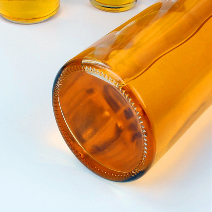 100ml 250ml 500ml 750ml 1000ml round shape olive oil green transparent glass bottle supplier  wholesale