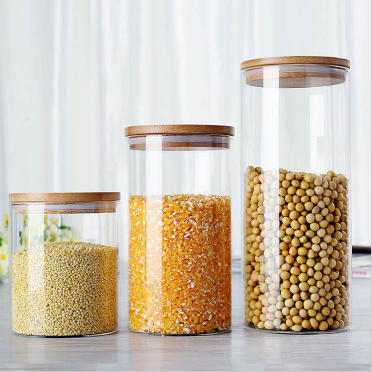 China manufacturer supplier wholesale round shape cheap empty glass jars bulk