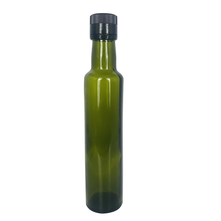 250ml 500ml 750ml 1000ml round dark green olive oil glass bottles wholesale