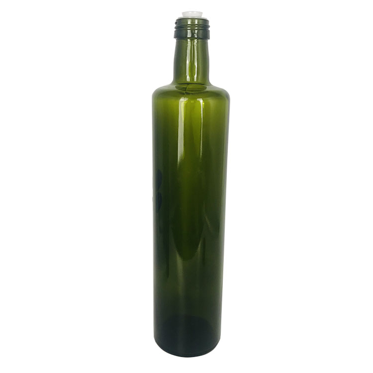 250ml 500ml 750ml 1000ml round dark green olive oil glass bottles wholesale