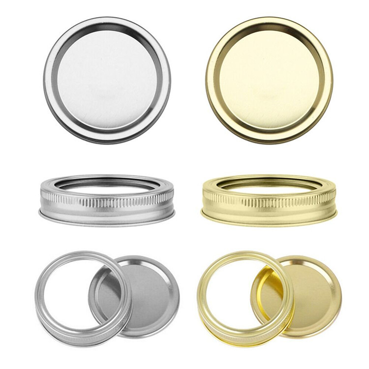 Wholesale 70mm sealing seperate two pieces lids for canning mason jar