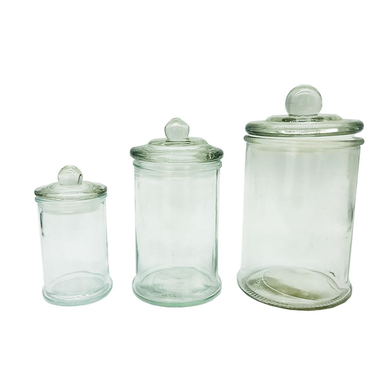 Factory wholesale glass food grade jars for kitchen storage in dubai