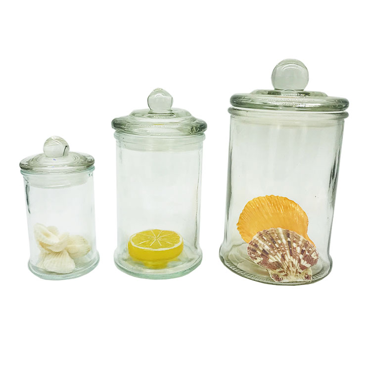 Factory wholesale glass food grade jars for kitchen storage in dubai