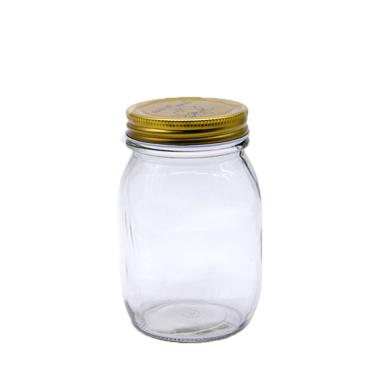 Wholesales 1000ml glass mason jar with metal lid cheap factory price