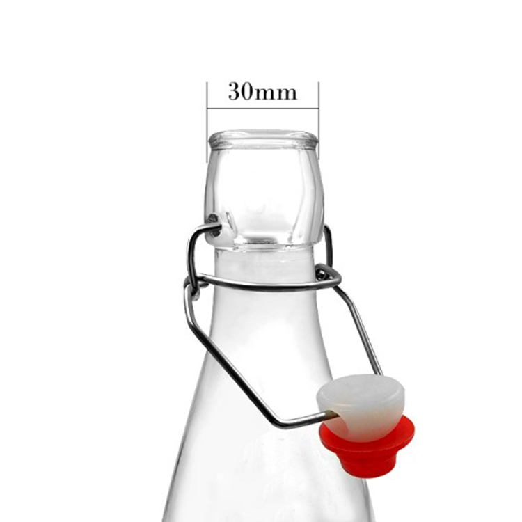 Regular design 250ml 500ml 750ml 1000ml swing top glass beverage bottles