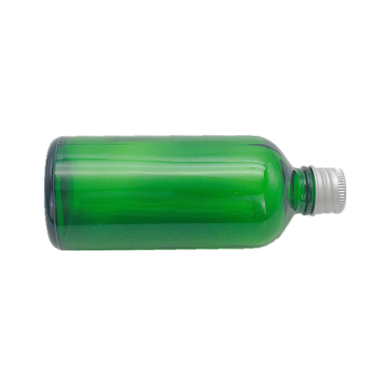 4oz 100ml green glass pharmaceutical bottle for medicine with screw cap