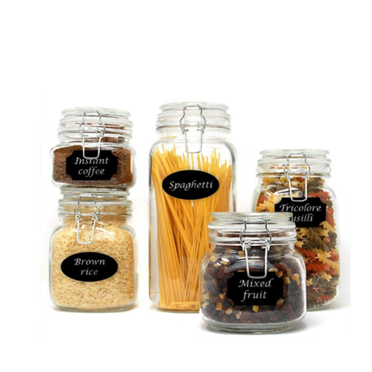 Wholesales Factory Price Glass Jar With Metal Clip/Glass Storage Jar for sale