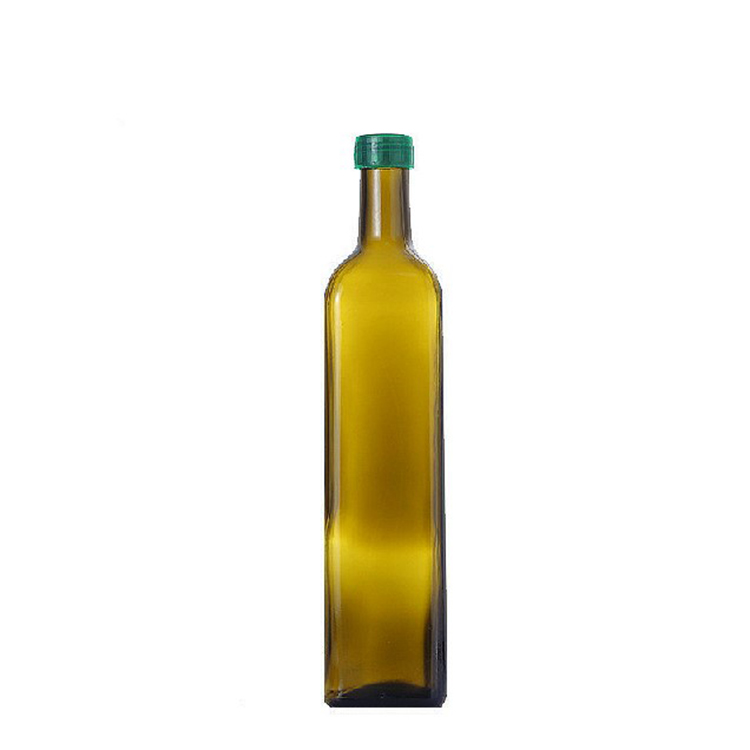 Empty customized 250ml 500ml 750 ml olive oil glass bottle/square olive oil bottle