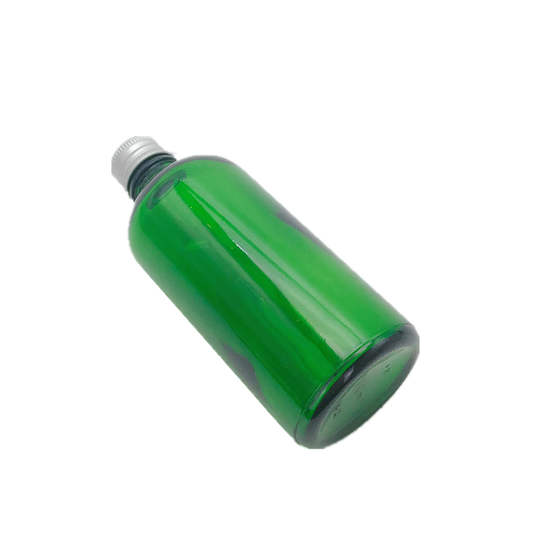 4oz 100ml green glass pharmaceutical bottle for medicine with screw cap