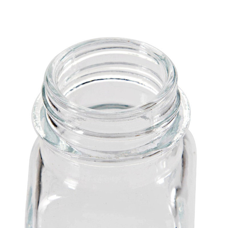 in bulk mini square 70ml spice kitchen glass storage jar with cap and hole