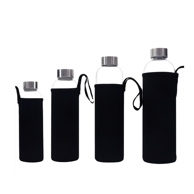 Wholesale 300ml 400ml 500ml Glass Water Bottles/pocket glass bottle for sale