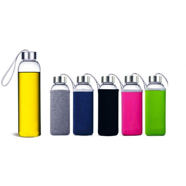 Wholesale 300ml 400ml 500ml Glass Water Bottles/pocket glass bottle for sale