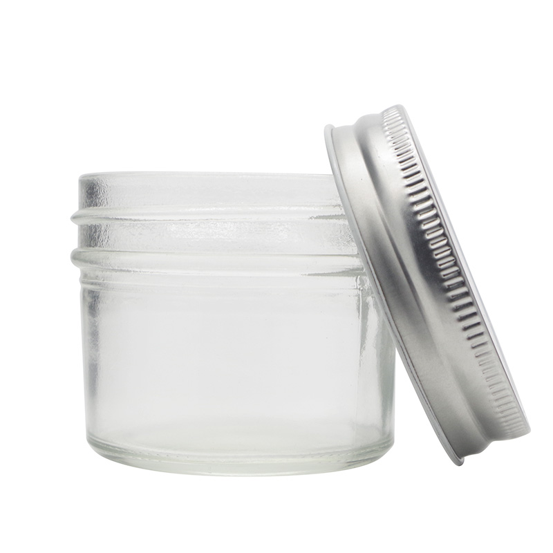 Wholesale 120ml glass food mason jars for cake with screw lid