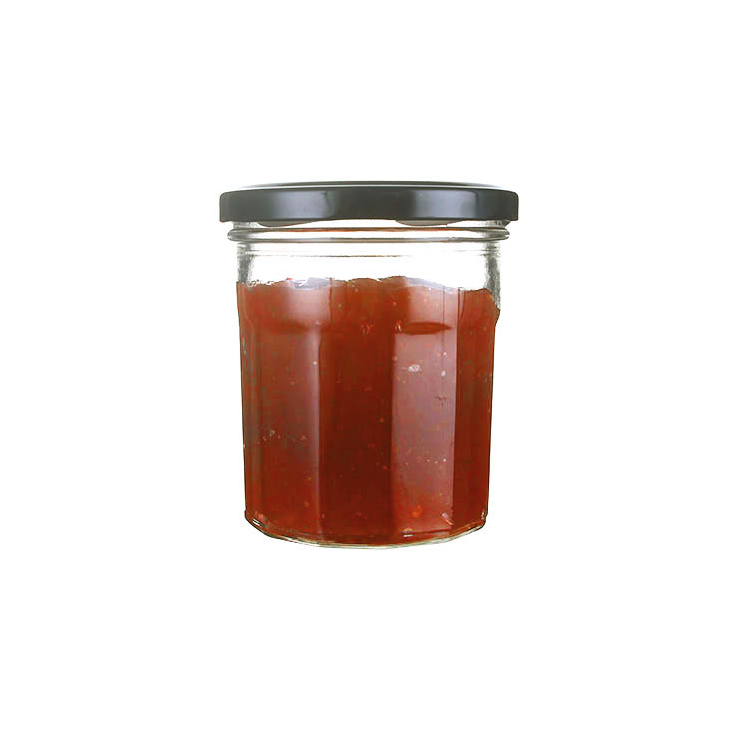 Hight quality glass jam jar 8oz glass food jar with metal lid