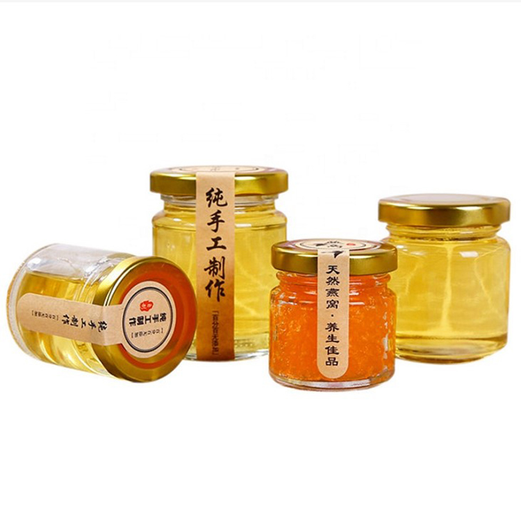 Mini Glass Honey Jam Container Jar 25ml with lid