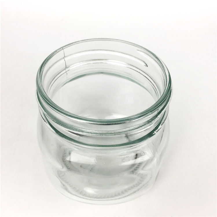 Wholesale 250 ml square shape jelly jam jar glass mason jar with screw cap