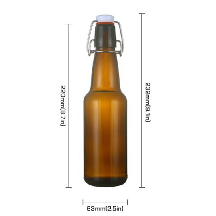 Popular 500 ml amber glass bottle/juice /beer beverage bottle for sale