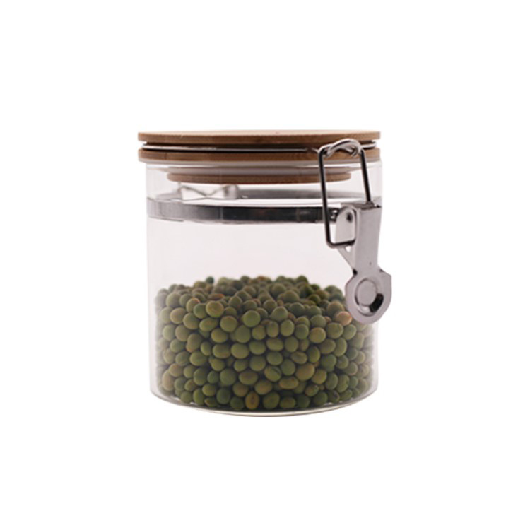 Eco Friendly Glass Storage Jars With Lid Food Kitchen Glass Jar