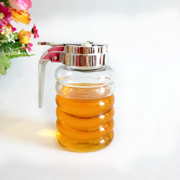 260ml household condiment glass bottle with handle for pepper and salt