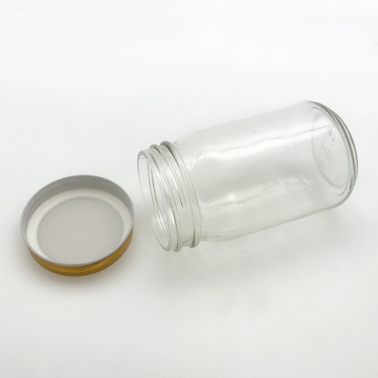 14oz 400ml round glass mason jar for canning food with screw cap