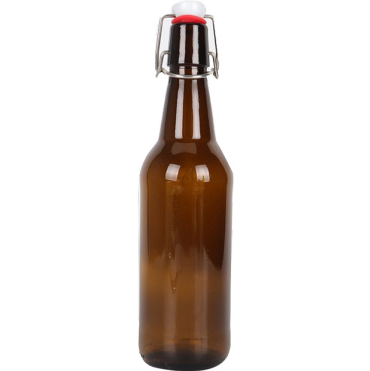 330ml 500ml 750ml 1000mlAmber Grolsch Style Airtight Swing Top Bottle, Beer Bottle Amber Glass Bottle