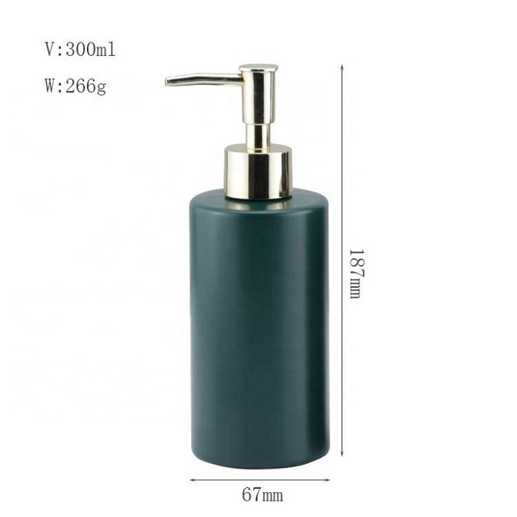 Customer design 300ml hair care lotion pump shampoo glass bottle