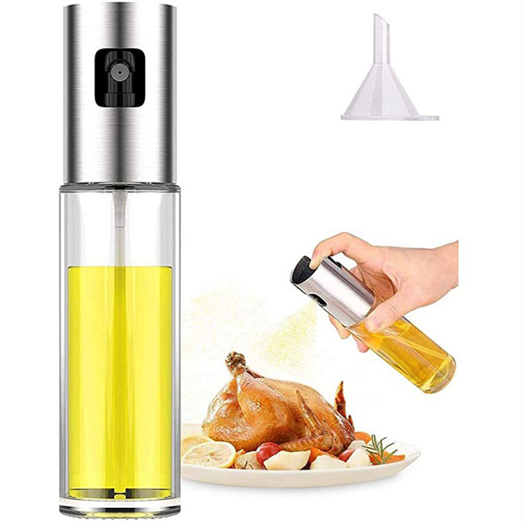 New design Olive Oil Sprayer Dispenser for Oil Versatile Glass Spray Bottle for Cooking