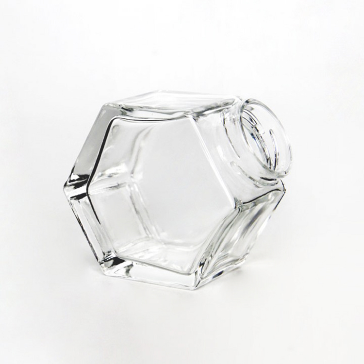 100ml 220ml 280ml Hexagonal Clear Home storage Empty Glass Honey Jar