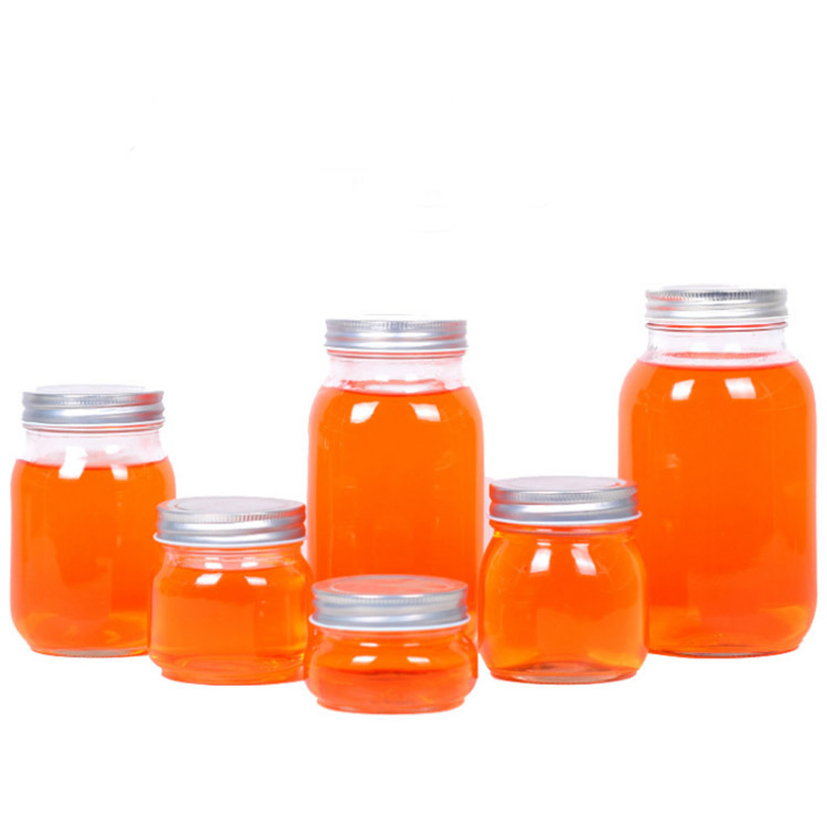 High quality glass mason jar with screw cap