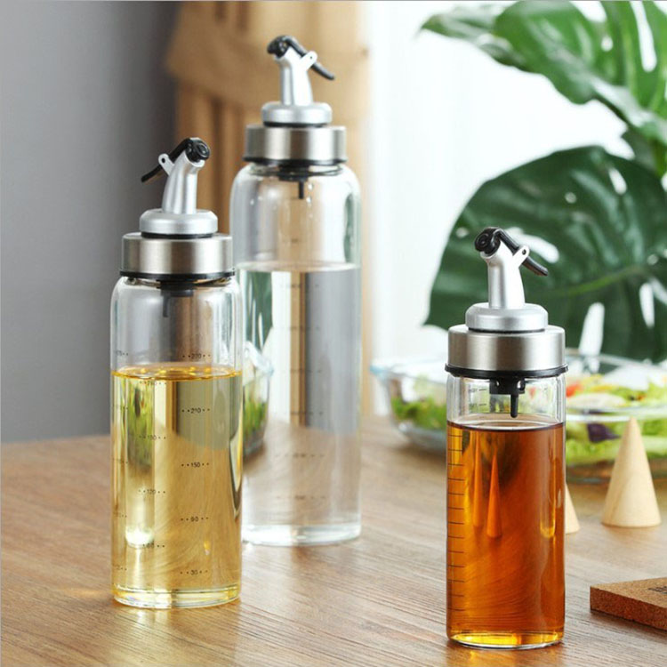 kitchen cooking tools oil dispenser olive oil and vinegar glass bottle