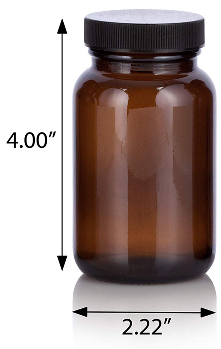 Pharmaceutical amber pill glass bottle/ medicine bottle