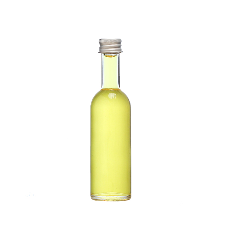 Long neck mini glass bottle wine 50ml 100ml small whiskey bottle glass with lids