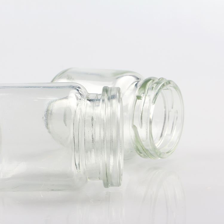 75ml clear empty round honey bird nest glass jar with easy open lid