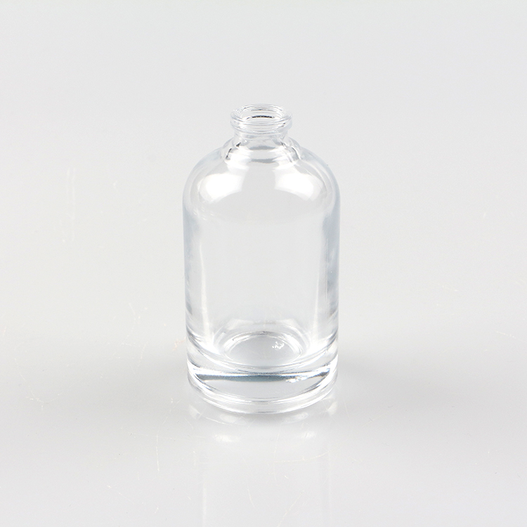 Custom Round Empty Clear Fragrance Glass Perfume Bottle 30ml 50ml 100ml