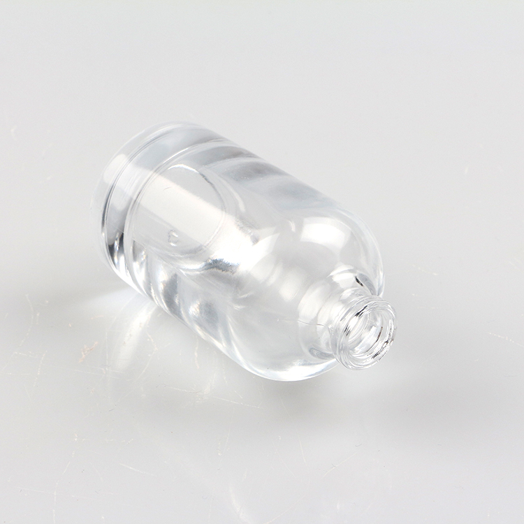 Custom Round Empty Clear Fragrance Glass Perfume Bottle 30ml 50ml 100ml