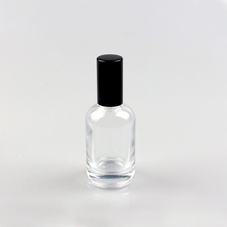 Custom Round Empty Clear Fragrance Glass Perfume Bottle 30ml 50ml 100ml