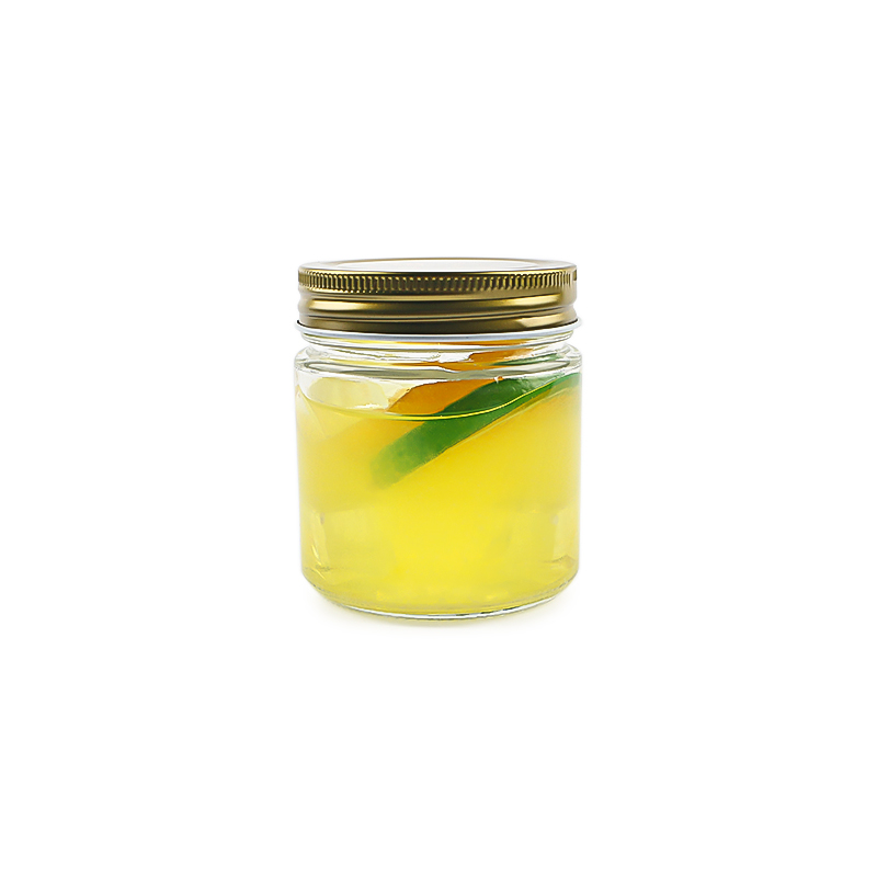 Food grade 4oz wide mouth mason jar glass canning jar with sliver metal lid wholesale