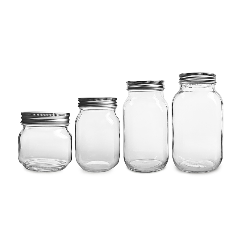 Factory Price Airtight Food Container Clear Glass Mason Jar Storage Jar In Stocks