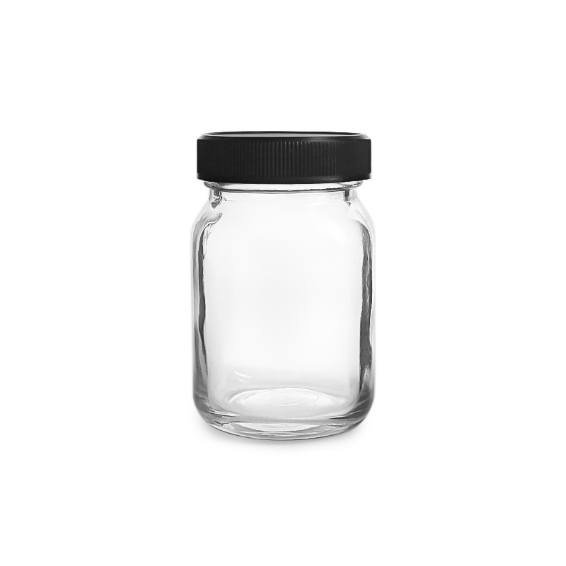 120 ml small glass jar with plastic lid