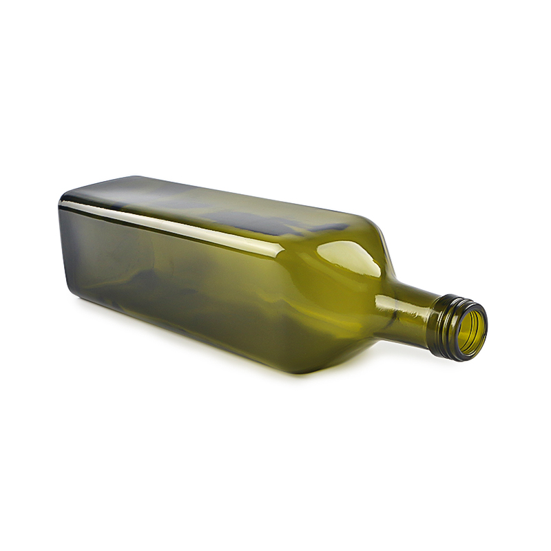 100ml 250ml 500ml 750ml 1000ml green color glass bottle food grade olive oil bottle with aluminum cap