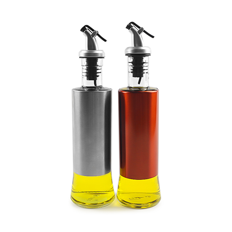 300ml 330ml glass olive oil bottle glass cooking bottle with pour