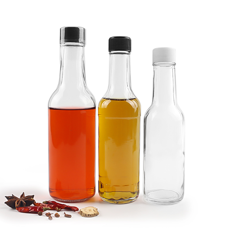 Popular 150ml 180ml 250ml glass chili sauce bottles spice glass bottles in stocks