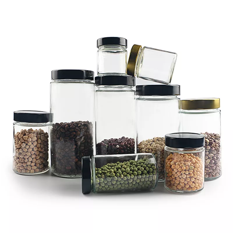 round glass jar with deep lid (1)