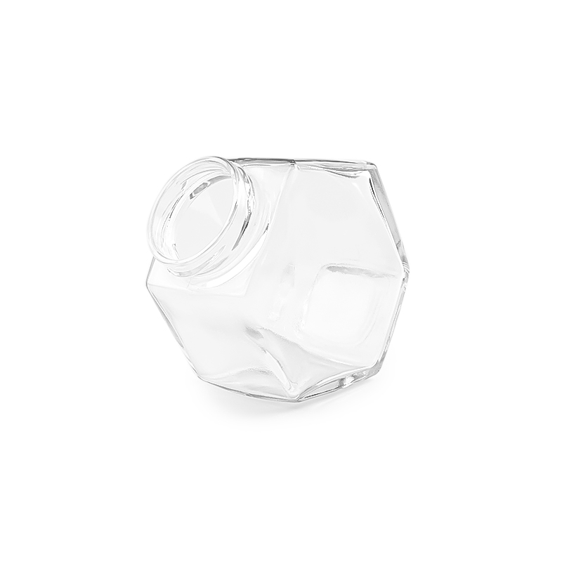 Hot selling 100ml 180ml 280ml 380ml glass jar honey jar hexagonal jar