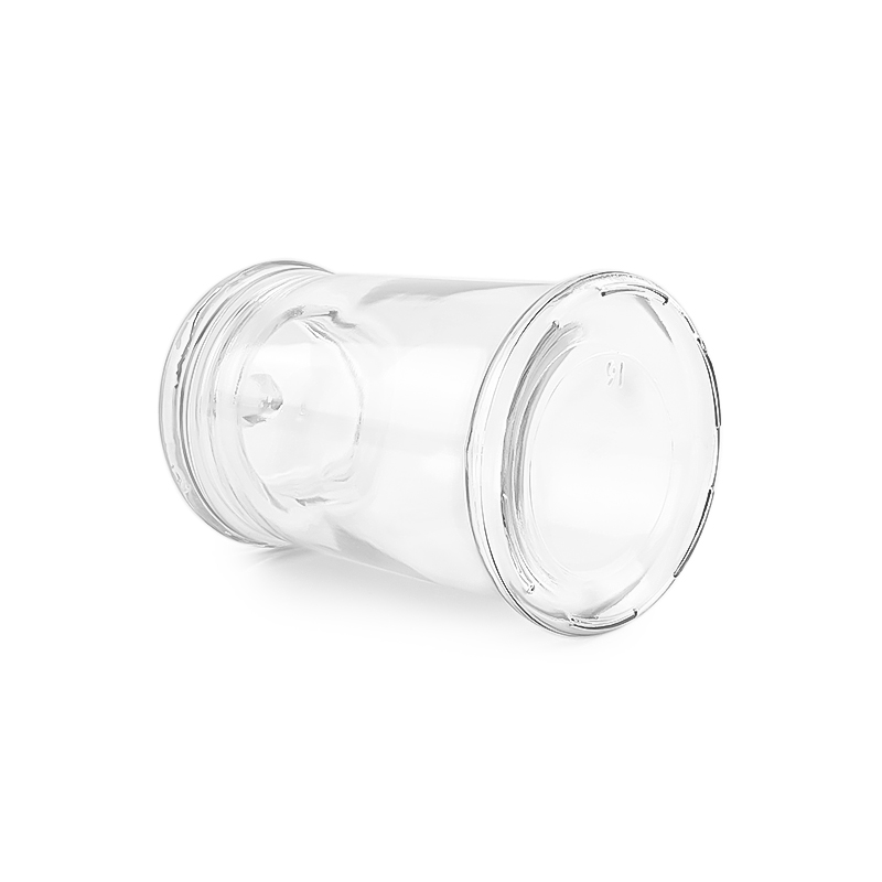 Hot Sale 120ml 380ml 750ml Straight Round Glass Storage Jar With Glass Lid