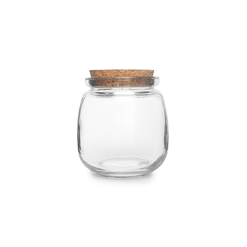 100ml 200ml 300ml pudding jars with cork glass jar