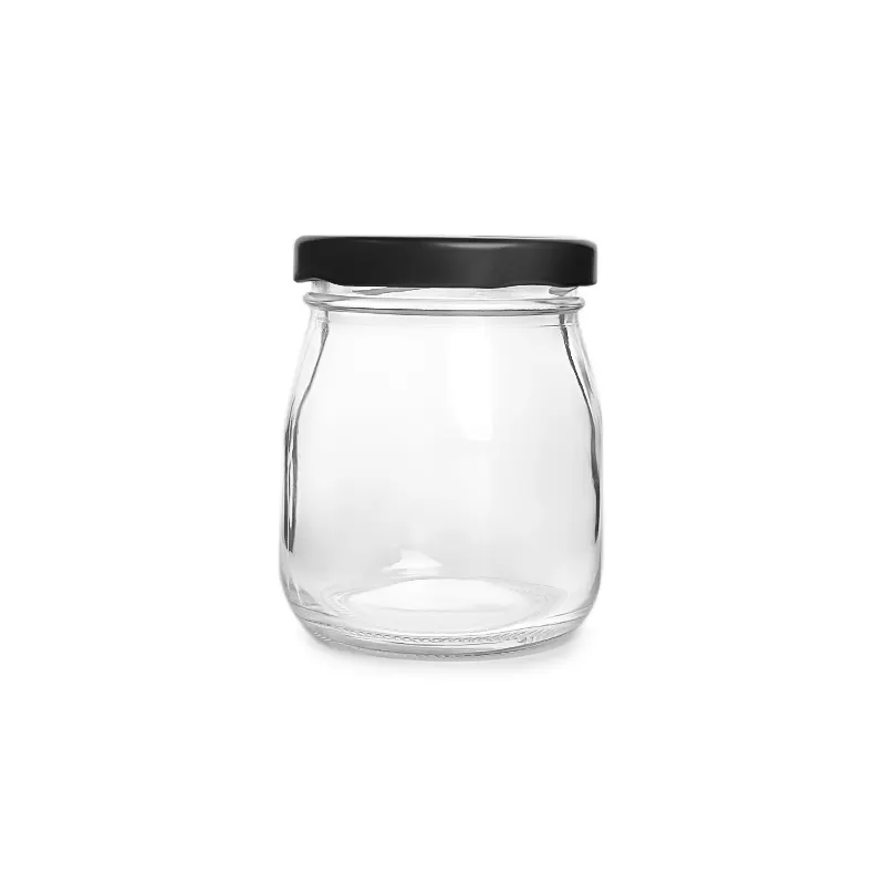 50ml 75ml 100ml 150ml 2oz 2.5oz 3oz 5oz small glass pudding jam container jar with sealed metal lid wholesale