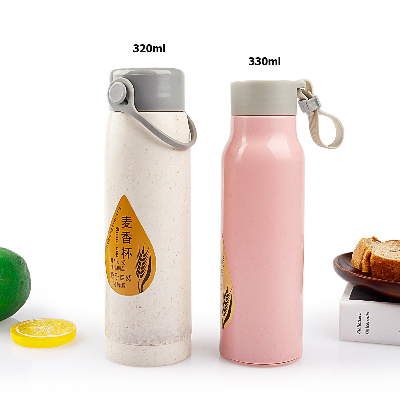 Eco Life Friendly Drinking Glass Bottle Inside Filter Unbreakable Glass Water Bottle 320ml 330ml