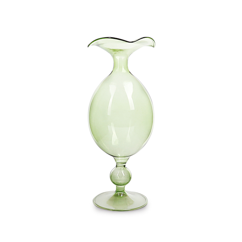 New Arrival Nordic geometric shaped glass vase hand blown glass bottle for flower